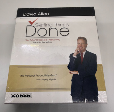 David Allen Getting Things Done: Art Of Stress-Free Productivity AUDIO BOOK CD