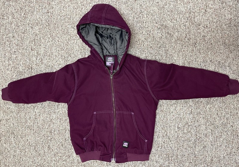 Berne Youth Hooded Jacket Coat Size Medium New Condition