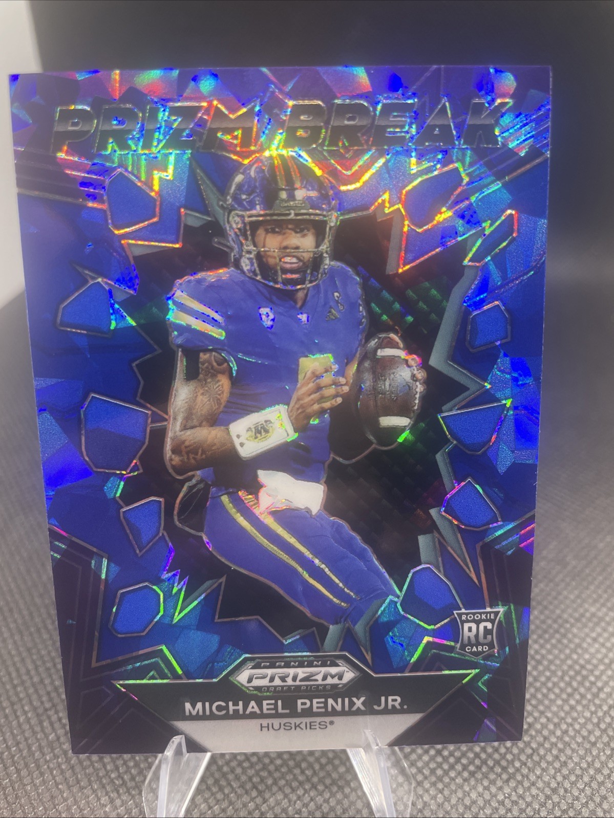 2024 Panini MICHAEL PENIX JR Prizm Draft Picks 58/99 Blue Cracked Ice🔥🔥