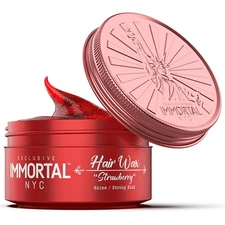 Immortal NYC Strawberry Hair Wax - 8 out of 9 Holding Ability, Max Shine -... 