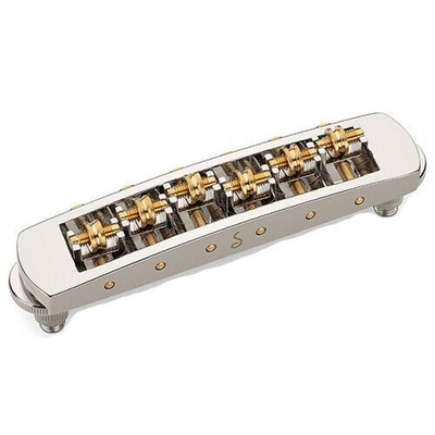 #ad Schaller Germany STM Roller Bridge for Les Paul Guitar NICKEL w Brass Saddles $72.99