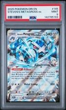 2025 POKEMON DRI EN-DESTINED RIVALS 145 STEVEN'S METAGROSS EX PSA 9
