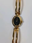 Vtg NOS Lorus Gold Tone Quartz Cocktail Watch 18mm Ladies NEW BATTERY V810-6760