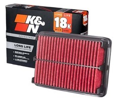 Engine Air Filter: Long Life 18,000 Mile Replacement Air Filter: Compatible