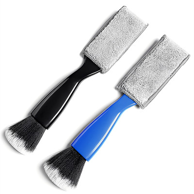 Double Head Cleaning Brush Car Interior Duster for Air Vents Dashboard Computer