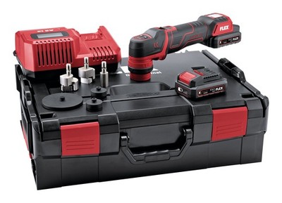 Flex PXE 80 12-EC/2.5 SET Der smarte Akku-Polierer 12 V 2 x 2,5 Ah Li-Ion in...