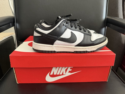 Nike Dunk Low Men's Low Top Lace Up Leather Colorblock Black White Panda