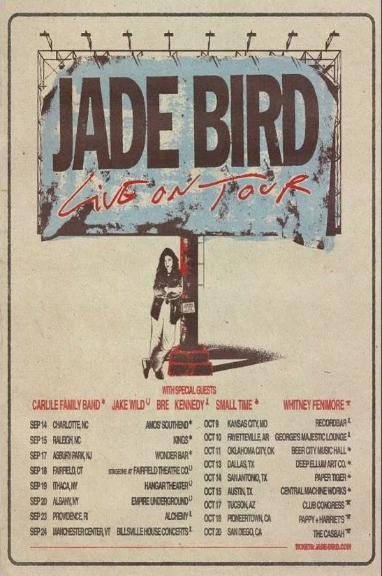 Jade Bird Tour Poster Sept 2025