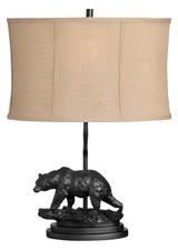 Bear Stroll Table Lamps 2-Pack , Black Bronze, Rustic