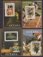 F-EX61870 GUYANA MNH 1988 SEOUL OLYMPIC GAMES TO BARCELONA ATHLETISM.