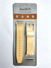 Swatch Chrono Cinturino Blisterato Nuovo White Horses SCW100 1990 Strap Band NOS