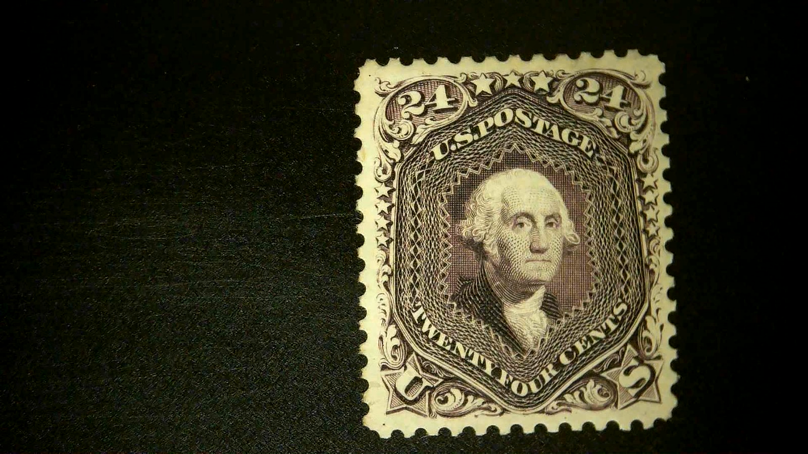 U S Stamps Scott 109 twenty four cent Washington reissue mint VF cv ...