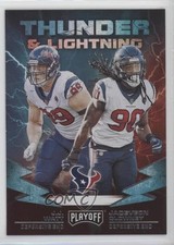 2019 Panini Playoff Thunder and Lightning JJ Watt Jadeveon Clowney #19 00yf