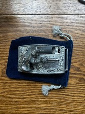 1950  s Vintage Toy Mattel Gun Belt Buckle Remington Derringer 1867 On Buckle