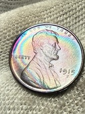 1915-S Lincoln Wheat Cent - Lustrous Au+  Semi-key  Better Date  Toned
