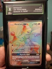Nm-mint graded 8 Mewtwo GX (Secret) 76/73 Shining Legends Holo