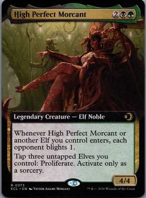 High Perfect Morcant 373 MTG Lorwyn Eclipsed Rare Extended Art NM