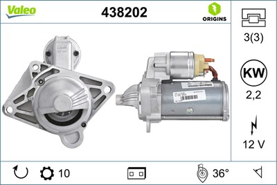 VALEO 438202 STARTER FÜR NISSAN OPEL RENAULT VAUXHALL