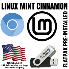 Linux Mint 22.3 Cinnamon Bootable USB Flatpak Chromium 4GB