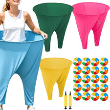 Granny Pants Yard Game Giant Pants Outdoor Game with Bouncy Balls and Pumps Rand