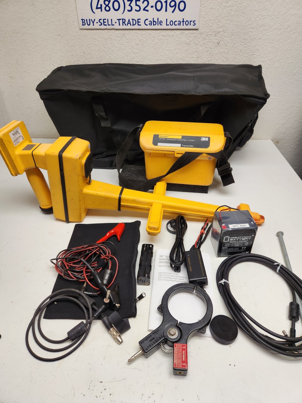 3M DYNATEL 2573 ID 12 watt CABLE PIPE LOCATOR Subsite Vivax  2550 2250 2273 #14