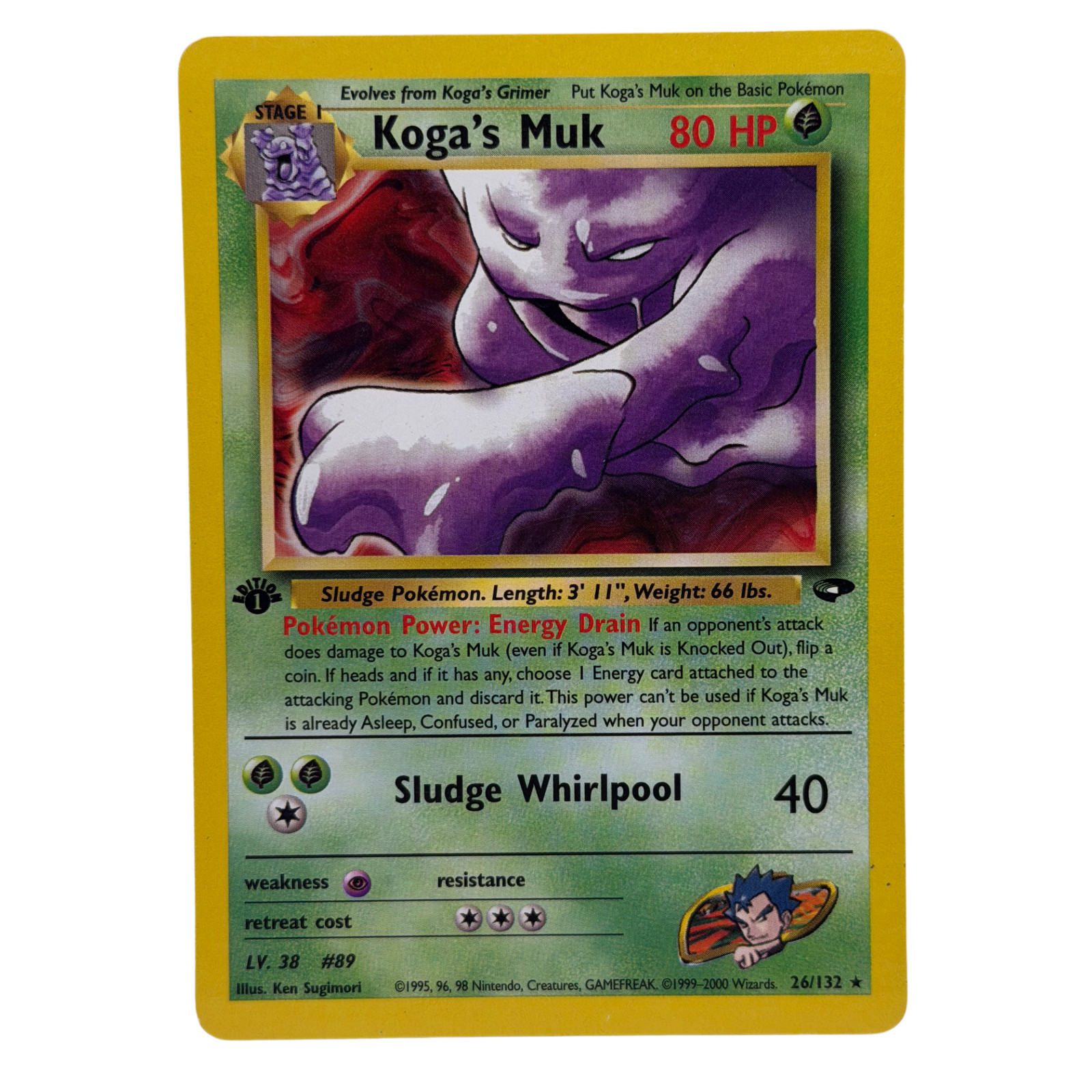 Pokemon TCG: Koga's Muk #26/132 Gym Challenge 1st Edition NM