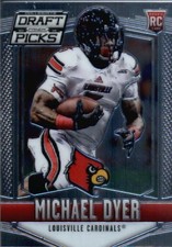 2015 Panini Prizm Draft Picks #225 Michael Dyer RC - FB
