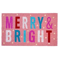 AZ107561729 Pink Merry  Bright Doormat 17" x 29"
