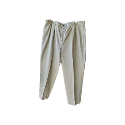 Polo Ralph Lauren Pants Mens 48B X 30 Beige Ethan Chino Pleated Classic Fit