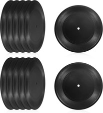Blank Vinyl Records, 7 Inch 12 Pack CD Fake Vinyl Records for Wall Aesthetic Dec