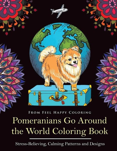 Feel Happy Coloring | Pomeranians Go Around The World Coloring Book | Buch-image