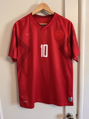 HUMMEL DENMARK 2022-23 NATIONAL FOOTBALL SOCCER JERSEY (L) MEN'S ERIKSEN #10