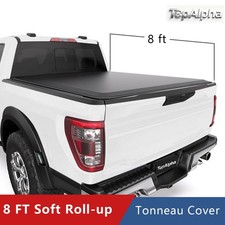 8ft Roll Up Soft Truck Bed Tonneau Cover For 2015-2026 Ford F150 F-150 Long Bed 8ft Roll Up Soft Truck Bed Tonneau Cover For 2015-2026 Ford F150 F-150 Long Bed