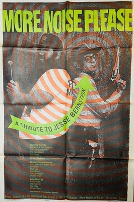 More Noise Please Newsprint Poster Jesse Bernstein Tad Doyle Art Chantry 2000s