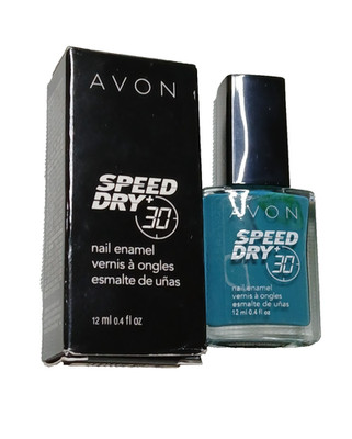 AVON Speed Dry 30 Second Nail Enamel (0.4 floz) ''FAST TIME TEAL'' - RARE - NEW!!!