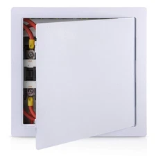 PNKKODW 16x16" Plastic Wall/Ceiling Access Panel White Hinged Removable