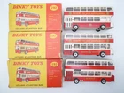 VINTAGE DINKY TOYS 292 LEYLAND ATLANTEAN BUS TRIO IN ORIGINAL BOXES 1962