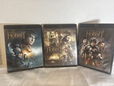 The Hobbit: The Motion Picture Trilogy Extended Edition Blu-ray DVD*No Slipcover