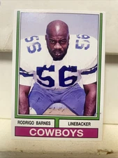 Rodrigo Barnes Custom Retro Dallas Cowboys Autographed Card