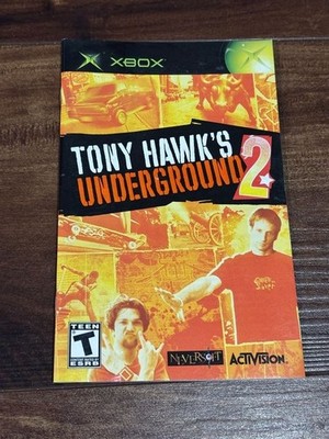 Tony Hawk's Underground 2 Hawk Hawks XBOX Instruction Manual Only