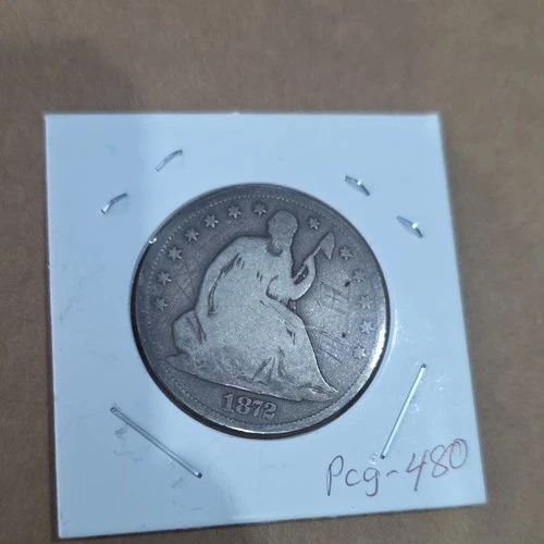 1872-S Seated Liberty Half Dollar Silver Coin Circulated San Francisco