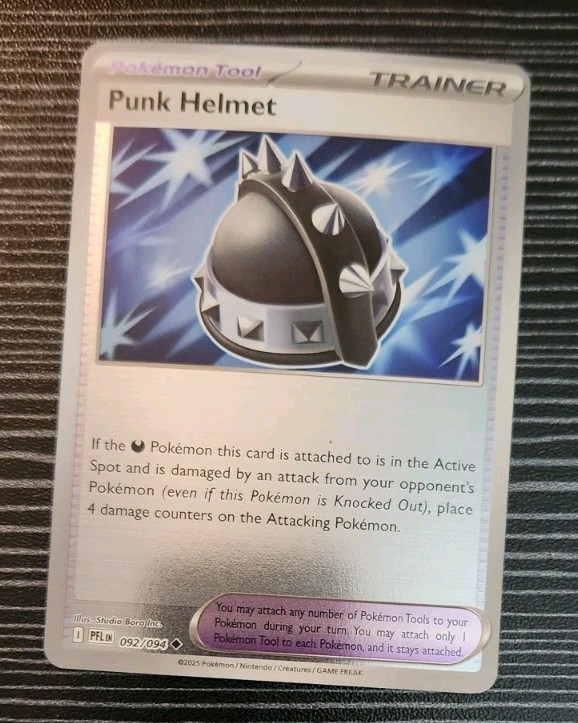 Pokemon- Punk Helmet 092/094- Phantasmal Flames- Reverse Holo Card
