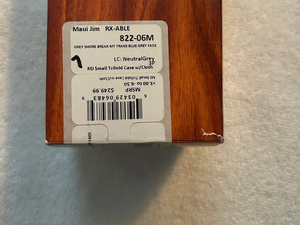 Maui Jim 822-06M, Grey Shore Break MT Trans Blue Grey Fade con TriFold - ¡NUEVO! Foto 2 de 2