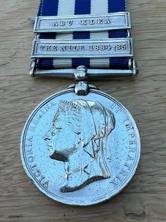 Victorian Egypt Service Medal To: J.Harris Royal Marines Light Infantry.