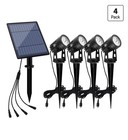 Solar Spot Lights Outdoor 4in1 Solar Landscape Lights Dusk To Dawn Uplight RGB
