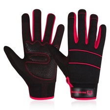 Ladies Men Thorn Proof Leather Gardening Gloves for Garden Work Short Gloves UK