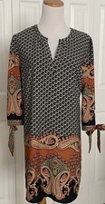 Forever 21 Long Sleeve Patterned Shift Dress Size XS