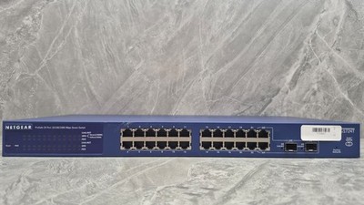 NETGEAR ProSafe GS724T 24-Port Gigabit Smart Switch + 2 SFP-Blue