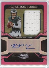 2025 Certified Freshman Fabric Mirror Signatures Pink /299 Kyle McCord Auto 0rd2