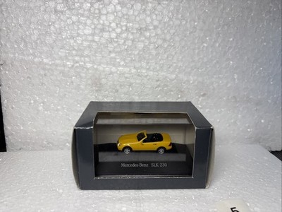 1:87 H0 HERPA B 6 600 5627 Mercedes Benz Modellauto Collection, SLK 230 Gelb NOS